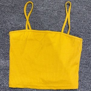 mustard yellow box tank